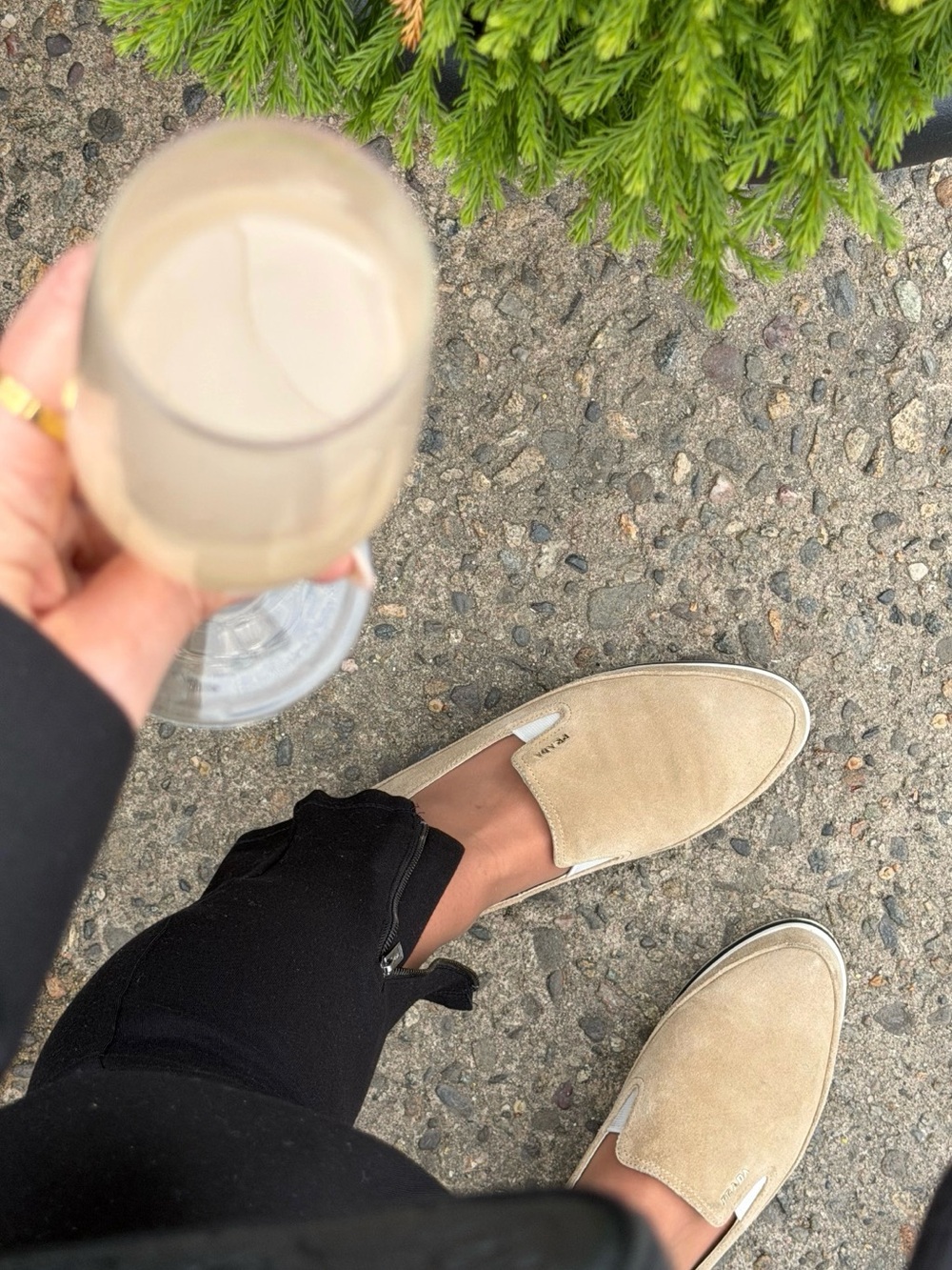 Prada Beige Suede Slip-On Loafers 39 - Picture 6 of 6